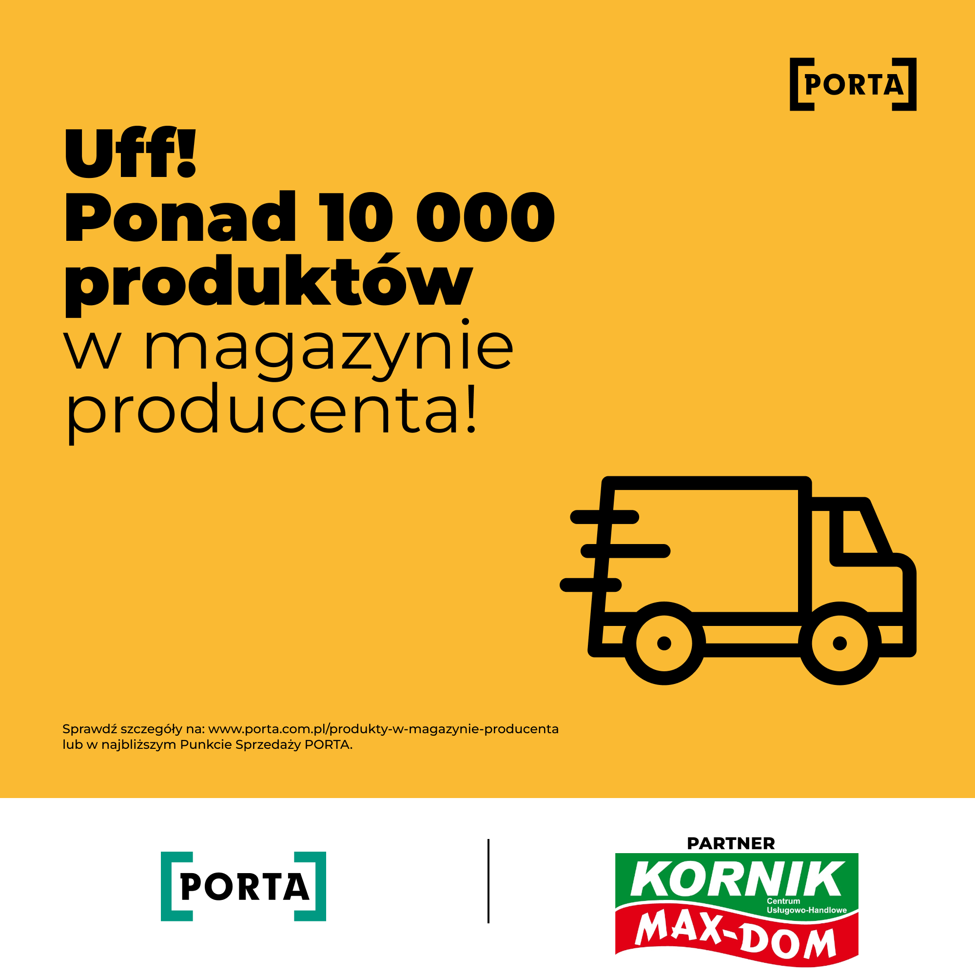 Drzwi Porta dostępne w magazynie producenta